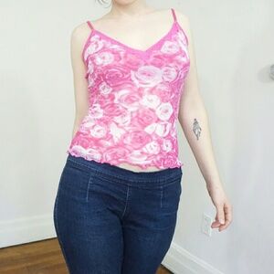 Vintage Pink Rose Camisole